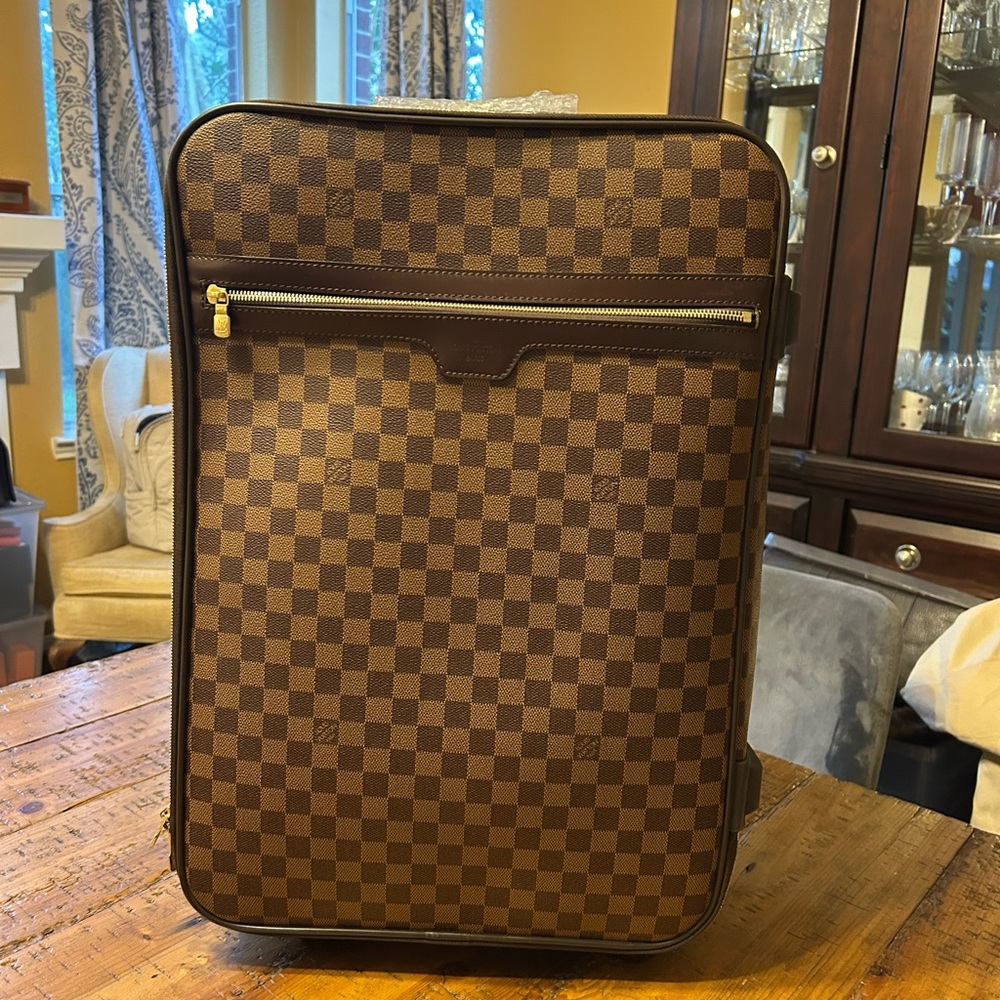 Louis Vuitton Damier Ebene Checkerboard Carry-On - Brown